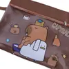 2025 Novo Produto Capivara Bolsa de Documentos de Camada Dupla Bolsa de Documentos Panda Bolsa de Armazenamento de Grande Capacidade