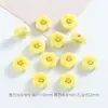 Acessórios para Joias DIY Pequena Margarida Rosto Sorridente Contas de Cerâmica Coloridas Sorriso Furo Vertical Contas Soltas Lote em Atacado de Contas de Cerâmica