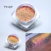 [Cielo Melocotón] Polvo Mágico Espejo Mágico para Uñas Artísticas Camaleónicas de Alta Calidad Sombra de Ojos Destacador Brillo Pintura Acuarela Pigmento