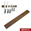 Estante magnético para cuchillos de madera maciza, soporte multifuncional para cuchillos de pared sin taladro, estante magnético de almacenamiento para cocina