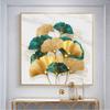 Simples Ginkgo Leaf Light Luxo Diamante Pintura Cross-border Comércio Exterior Quadrado Colagem Diamante Ponto Cruz Completo Diamante Colagem Alvenaria 5D