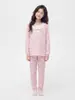 Conjunto de ropa de otoño para niños, fino y transpirable, conjunto de ropa para el hogar para niñas, conjunto de pijama para niños mayores, ropa para aire acondicionado, nuevo