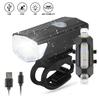 Faro de Bicicleta Recargable por USB Luz para Ciclismo Nocturno Luz de Advertencia Juego de Equipo para Ciclismo al Aire Libre Luces Delanteras y Traseras para Bicicleta de Montaña