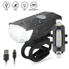 Luz Delantera para Bicicleta Recargable por USB Juego de Luces de Advertencia para Montar de Noche