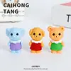 Figuras Tridimensionais Fofas de Animais da Floresta em Cor Sólida, Enfeites de Resina Cartoon para DIY, Acessórios Fofos Atacado