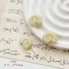 Cuentas de Cristal Checo Pintadas en Oro Doméstico Retro Caracol Pájaro Flor de Durazno Material Hecho a Mano Pulsera Cadena de Teléfono Móvil Accesorios de Joyería