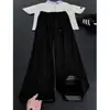 Calça de veludo cotelê branca com nervuras para homens, calça fina de outono reta slim-fit que faz as pernas parecerem mais longas, calça esportiva casual solta