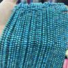 Cuentas pequeñas de 3 mm, turquesa natural súper azul, cuentas redondas brillantes Mimi, mini cuentas de turquesa