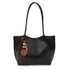 Yaozi 2026 colección de principios de otoño: bolso de hombro retro, de gran capacidad, casual y sencillo, bolso tote para el trabajo y los desplazamientos