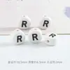 Amazon Xiyin Venda Quente 6x 10mm Contas Cerâmicas com Alfabeto Material para Fazer Pulseira DIY Infantil Conjunto de Contas