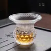 Colador de té al por mayor, filtro de té de vidrio transparente, colador de hojas de té, malla filtrante, filtro, accesorios para juego de té Kung Fu