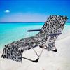 Nueva funda de microfibra para silla de playa, toalla reclinable, bolsa de toalla de playa, impresión digital 3D, serie leopardo, funda para silla