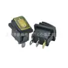 Interruptor de Barco Kcd1 À Prova d'Água e de Poeira Contato Espessado 6A250V Painel Amarelo com Indicador LED