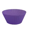 Amazon más vendido redondo de silicona mini taza de papel tapete para pastel repostería postre flan taza para muffin molde para hornear