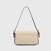 2026 Verão Nova Bolsa de Palha Feminina Bolsa de Mão Bolsa de Ombro Moda Bolsa Feminina Nicho Francês Bolsa Tecida de Ombro