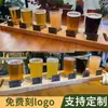 Bandeja para Cerveja Artesanal Bandeja de Bar 1,0m Suporte para Copo de Cerveja Base de Madeira Sólida para Copo de Cerveja Bandeja para Degustação de Whiskey
