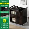Nova Mesa de Chá Móvel para Casa Mesa de Chá de Madeira Maciça Chaleira de Água Conjunto de Chá Integrado Gabinete de Chá Bandeja de Chá para Escritório Chá Kung Fu