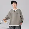 Sudadera de otoño para niños, top de otoño grande para niños, nueva camisa interior elegante para niños 2026, moderna para niños