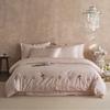 Gardenia Carta Corazón Femenino Algodón Puro Algodón Australiano Bordado Jacquard Juego de Cuatro Piezas Funda de Edredón de Algodón Puro Sábanas Cama de 1.8m