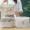 Bolsa de Maquillaje de Gran Capacidad con Separación Seca y Húmeda para Viaje, Bolsa con Gancho al por Mayor, Neceser de Viaje Estilo Coreano para Hombres y Mujeres