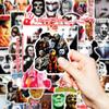 Grande Venda de 50 Adesivos de Personagens de Filmes de Terror Criativos e Divertidos Não Repetitivos Adesivos à Prova d'Água para Venda por Atacado