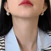 Pendientes Minimalistas de Plata con Forma de Gota de Agua, Ganchos Exagerados, Estilo Ins Cool, Geométricos, Forma de Lágrima, Nicho, de Alta Gama