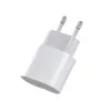 Cargador europeo estándar de 20W transfronterizo, compatible con iPhones Apple de estándar europeo, adaptador de carga rápida PD 20W de estándar europeo
