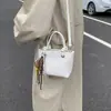 2025 Nuevo Bolso de Mano Versátil de Moda Bolso Tejido Casual Bolso Sencillo de Cubo Bolso de Hombro para Viajes Diarios Bolso Cruzado de Moda
