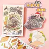 Pegatinas de Paisaje de Tamaño Grande con Temas Culturales y Creativos para Niños, Pegatinas de Escena Miniatura 3D para Alivio del Estrés, Pegatinas para Diario DIY