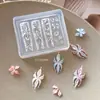 Molde de Silicona para Uñas Flor de Hielo 3D Relieve Cristal de Hielo Flor de Lirio Accesorios de Decoración de Uñas Venta al por Mayor Uñas Portátiles