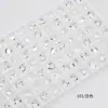 Rinestones para Uñas Artísticas Dongzhou Ice Clear 8*6mm Rhinestones Transparentes Forma de Gota Accesorios para Pendientes DIY Rhinestones Sueltos de Colores Rhinestones con Base Puntiaguda
