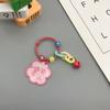 Llavero acrílico creativo con forma de tarjeta de personaje, con el significado de "Paz y Alegría", colgante para bolso, bonitos accesorios.