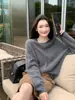 Ropa Zhengqite/[Estética de Atmósfera] Serie Cepillada de Lana y Cachemira Tops Cárdigan de Punto Suave para Mujer #