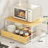 Estante para Horno de Microondas Horno de Encimera Freidora de Aire Soporte Especial Cajón de Cocina Tipo Multi-Nivel Almacenamiento de Especias