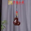 Sándalo Tallado Zodiaco Caballo Cadena para Teléfono Colgante Yiming Xianyuan Llave Madera Maciza Tallada Caballo Llavero Colgante para Coche