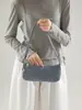 Bolso de Mano Retro de Gamuza Bolso de Hombro Pequeño Versátil para Viajes Ligeros Estilo Coreano Moda Otoño Invierno Bolso de Hombro Único Casual para Mujer