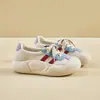 Nuevos Zapatos Blancos Transpirables Estilo Coreano Ins para Mujer Verano 2026, Tenis Casuales de Caña Baja, Zapatos de Plataforma con Suela Gruesa, Zapatos Deportivos
