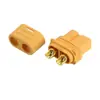 Conector XT60 ignífugo V0 de alta temperatura de baja resistencia para batería de modelo de aeronave, juego macho y hembra XT60