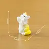 Figuras de peluche miniatura, adorables y realistas de vaca y gatito - perfectas como decoraciones DIY para casas de muñecas, accesorios u pequeños adornos de escritorio