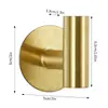 Gancho de Canto Sem Prego de Aço Inoxidável Gancho Único Gancho Quadrado Gancho para Casaco de Banheiro Toilet Cozinha Gancho com Adesivo Forte Metal
