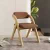 Silla Plegable de Madera Maciza Silla de Comedor Silla de Ocio Silla de Conferencia Silla de Oficina Silla con Respaldo Silla Plegable para Balcón Silla de Almacenamiento