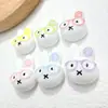 Accesorios de Resina DIY de Dibujos Animados Joyería Usar Gafas Conejo Pegamento de Crema Pasador Funda de Teléfono Móvil Hebilla de Zapato Llavero Colgante