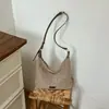 Bolsa Preguiçosa Estilo Coreano para Mulheres Verão 2026 Tecida Vazada Grande Capacidade Bolsa de Ombro Bolsa Tote para o Trabalho Bolsa de Praia para Férias