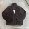 Coleção Outono/Inverno 2026 Jaqueta Longa de Lã com Gola Alta Cardigan com Zíper Manga Longa 449753/479611