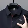Camiseta tipo polo de verano sin costuras para hombre, top de moda para hombre, camiseta ligera de media manga