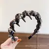 Diadema de estilo de cabello para la frente de caña alta 2026, versátil con dientes para un agarre antideslizante, diadema para lavarse la cara, colección de accesorios para el cabello para mujeres