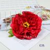Pintura al óleo artificial de peonía, cabeza de flor grande de 13 cm, estilo antiguo, tocado, arreglo floral hecho a mano, peonía, peonía con flor