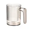 Taza de Lavado Transparente Simple Nórdica para el Hogar, Pareja, Aislante al Calor, Taza para Enjuague Bucal Portátil con Asa, Taza para Cepillo Anti-caída, Venta al por Mayor