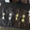 Nuevo chaleco de moda estilo coreano para mujer, cuello redondo sin mangas, para principios de otoño de 2026, holgado y estilizado, top versátil con patrón de diamantes retro