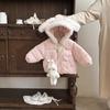 Ropa Acolchada de Algodón para Bebé, Abrigo de Invierno para Niñas Bebés, Engrosada y Linda, Conjunto de Invierno para Bebé de un Año, Ropa Exterior Acolchada de Algodón, Conjunto para Bebés y Niños Pequeños